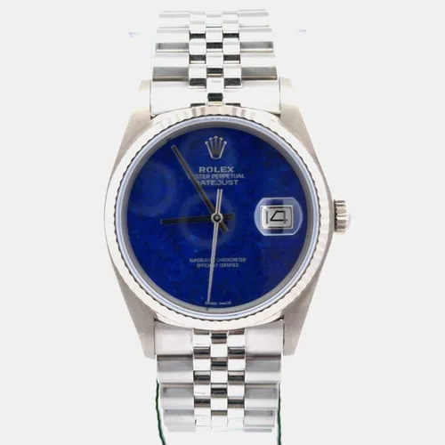 Rolex Datejust 16019 Blue 18K White Gold