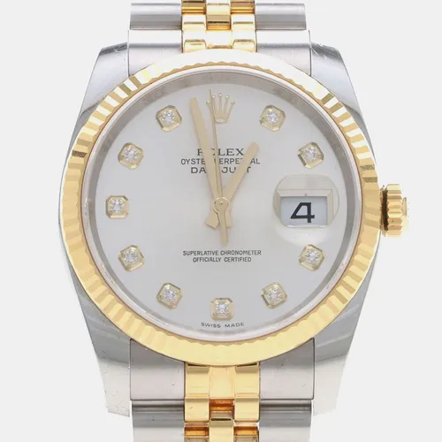 Rolex Datejust 116233 Silver 18K Yellow
