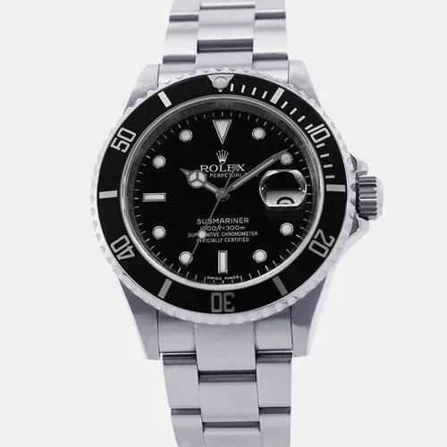 Rolex Submariner 16610 Black Stainless