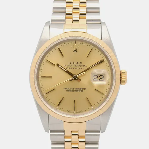 Rolex Datejust 16233 Champagne Yellow