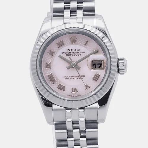 Rolex Datejust Pink Shell 18K White Gold