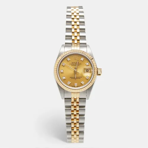 Rolex Datejust 69173 Champagne Dial 18k