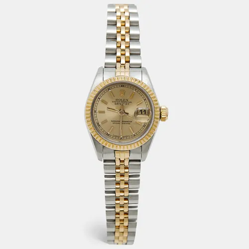 Rolex Datejust 69173 Champagne Dial 18k