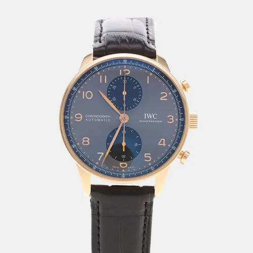 IWC Portugieser IW371610 Blue 18K Rose