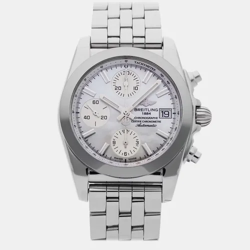 Breitling Chronomat Sleek T W1331012/A774 White Stainless Steel Automatic Men's Wristwatch 38mm