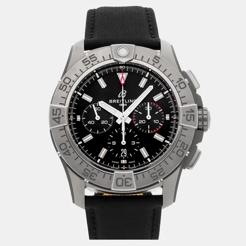 Breitling Super Avenger B01 EB0148101B1X1 Automatic Chronograph Black Dial Titanium Men's Wristwatch 48mm