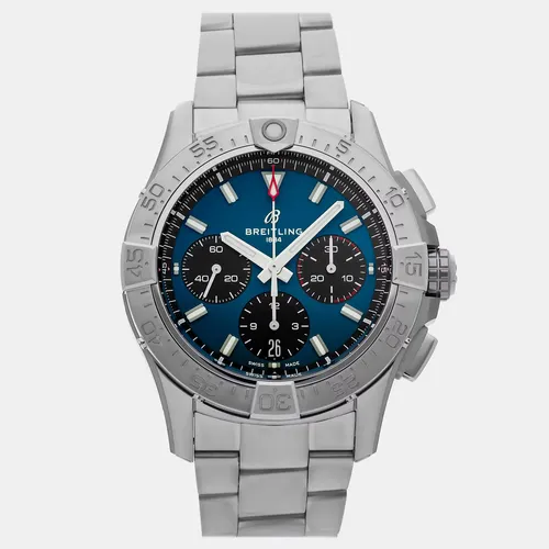 Breitling Avenger B01 Chronograph AB0146101C1A1 Blue Stainless Steel Automatic Men's Wristwatch 42 mm