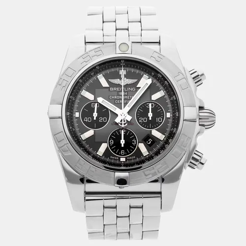 Breitling Chronomat AB011011/F546 Automatic Chronograph Grey Dial Stainless Steel Men's Wristwatch 44mm