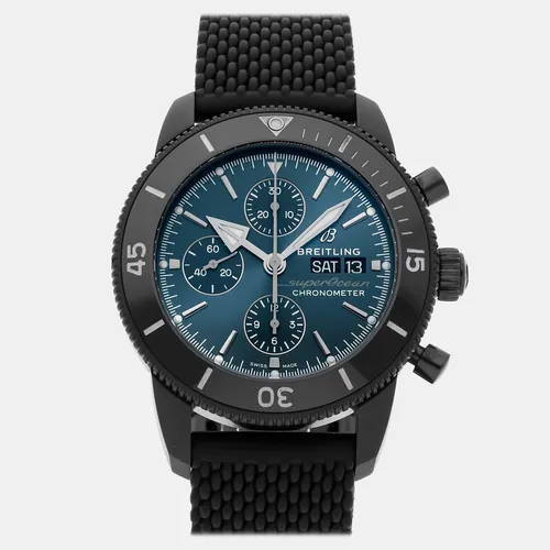 Breitling Superocean Heritage M13313101C1S1 Automatic Chronograph Blue Dial Black Steel Men's Wristwatch 44mm