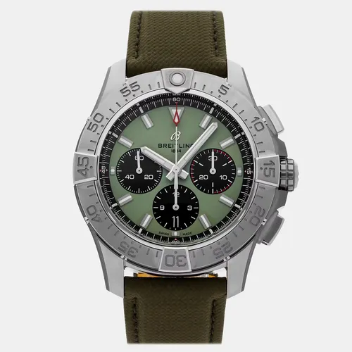 Breitling Avenger AB0147101L1X1 Green Stainless Steel Automatic Men's Wristwatch 44mm