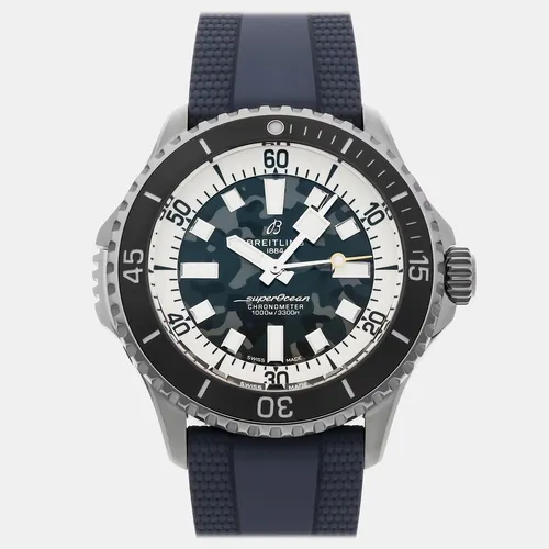 Breitling Superocean Super Diver E10379351B1S1 Automatic Black Dial Titanium Men's Wristwatch 46mm