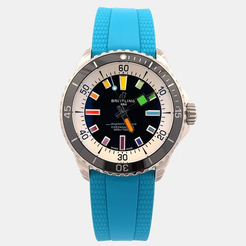 Breitling Superocean Automatic 42 Rainbow A17375211B2S1 Automatic Rainbow Black Dial Stainless Steel Men's Wristwatch 42mm