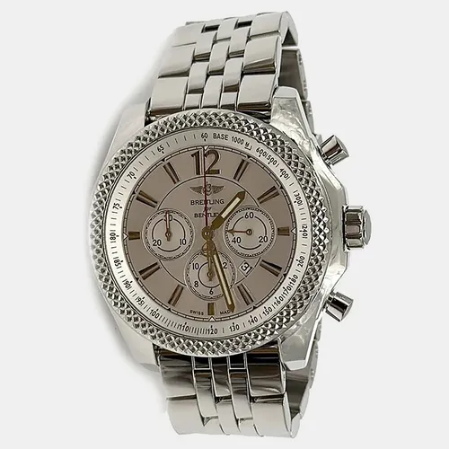 Breitling Bentley Barnato A41390 Silver Stainless Steel Automatic Men's Wristwatch 42mm