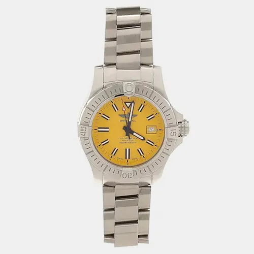 Breitling Avenger Seawolf A17319 Yellow Stainless Steel Automatic Men's Wristwatch 45mm