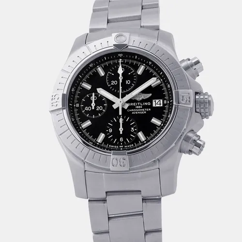 Breitling Avenger A13385101B1A1 Black Stainless Steel Automatic Men's Wristwatch 43mm