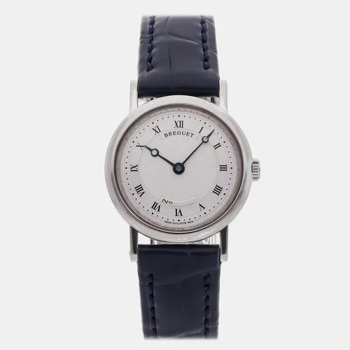 Breguet Classique 8560BB/11/942 Silver White Gold Manual Winding Women's Wristwatch 25mm
