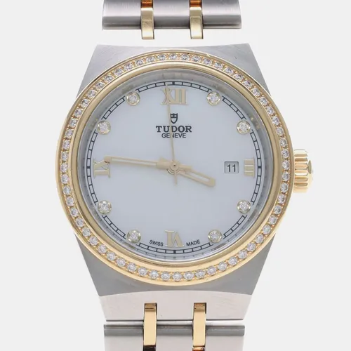Tudor Royal 28323 Automatic Yellow Gold Stainless Steel Women's Wristwatch 28 mm