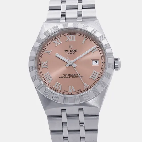Tudor Royal M2836C1A0-0105 Salmon Pink Stainless Steel Automatic Men's Wristwatch 36mm