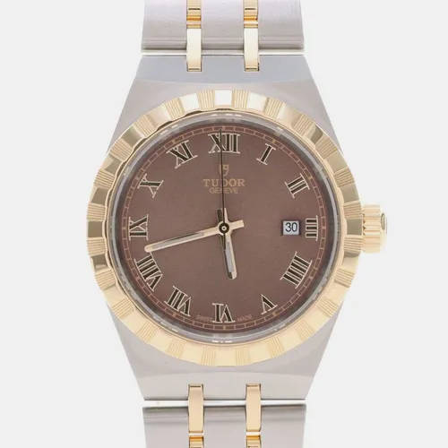Tudor Royal 28303 Automatic Yellow Gold Stainless Steel Women's Wristwatch 28 mm