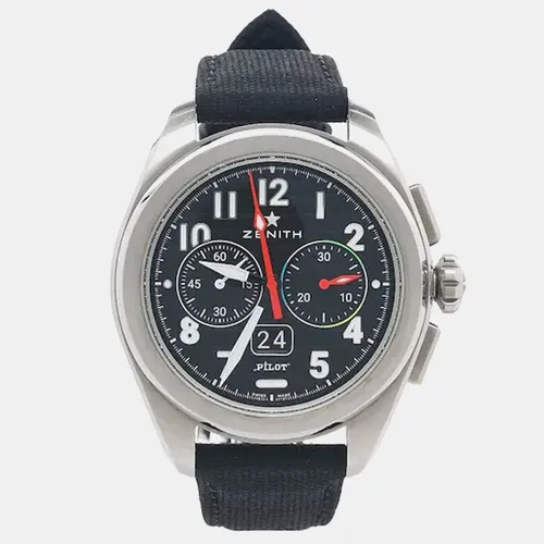 Zenith Pilot Type 20 03.4000.3652/21.I001 Black Stainless Steel Automatic Men's Wristwatch 42mm