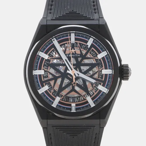 Zenith Defy Classic Fusalp Limited Edition 49.9000.670 -1/22.R797 Automatic Black Skeleton Dial Black Ceramic Men's Wristwatch 41mm