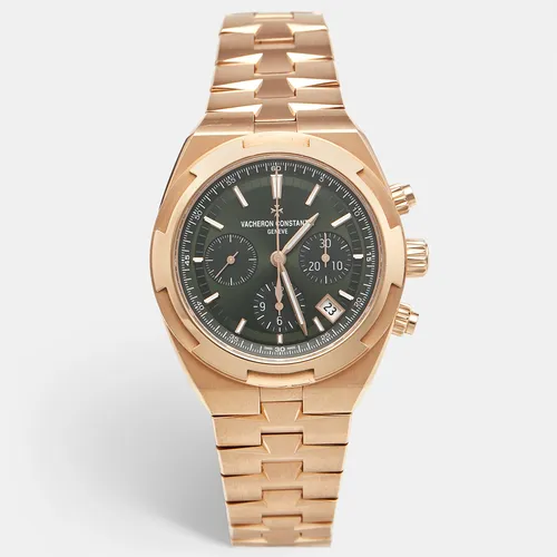 Vacheron Constantin Overseas 5520V210R-B966 Green Dial 18k Rose Gold Men's Wristwatch 42.50 mm