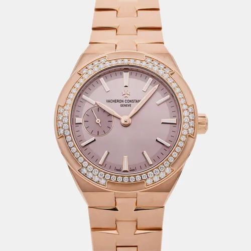 Vacheron Constantin Overseas 2305V/100R-B077 Pink 18K Rose Gold, Diamond Automatic Men's Wristwatches 37mm