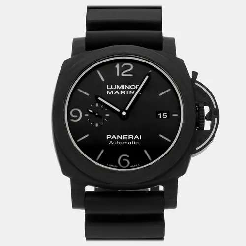 Panerai Luminor Marina PAM01118 Black Carbon Automatic Men's Wristwatch 44mm