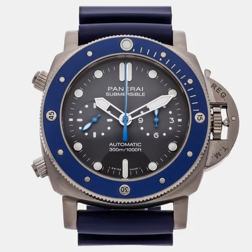 Panerai Submersible PAM00982 Grey Titanium Automatic Men's Wristwatches 47mm