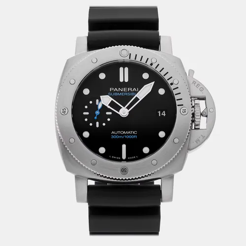 Panerai Luminor Submersible PAM 973 Black Stainless Steel Automatic Men's Wristwatch 42mm