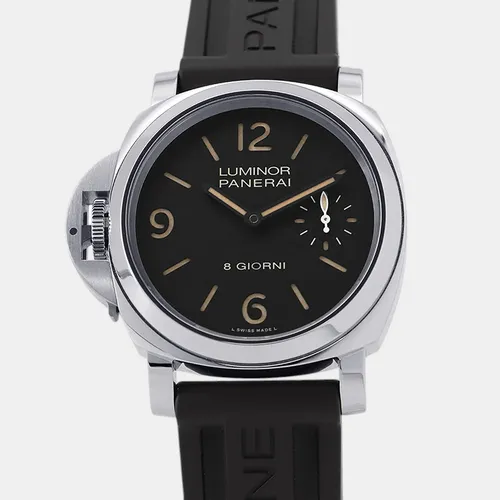 Panerai Luminor Marina PAM01655 Black Stainless Steel Manual Winding Men's Wristwatch 44mm