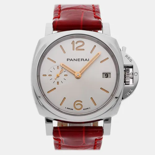 Panerai Luminor Due PAM 1248 silver stainless steel Men's Wristwatch 38 mm