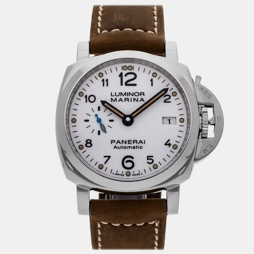 Panerai Luminor Marina PAM01523 White Stainless Steel Automatic Men's Wristwatch 42mm