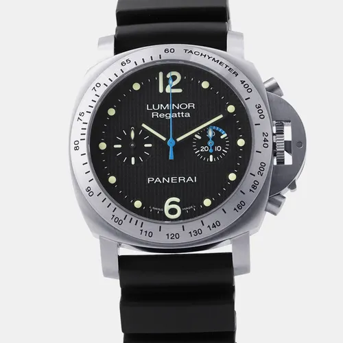 Panerai Luminor PAM00308 Black Stainless Steel Manual Winding Men's Wristwatch 44mm