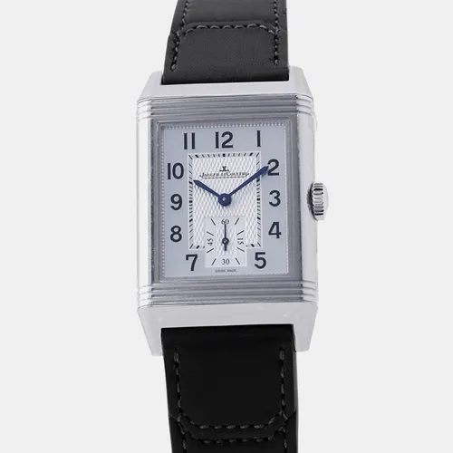 Jaeger LeCoultre Reverso Q3858523 Silver Stainless Steel Manual Winding Men's Wristwatch 45.6x27.4mm