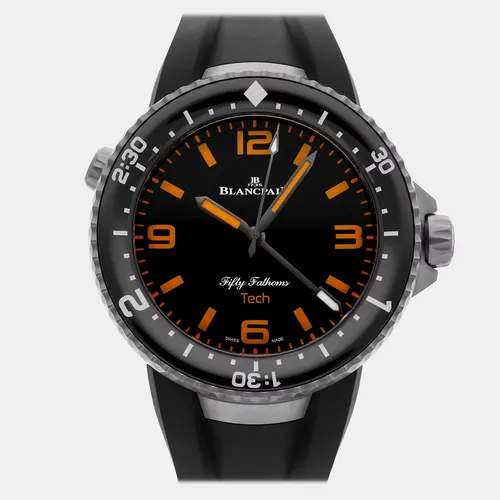 Blancpain Fifty Fathoms 5019-12B30-64A Black Titanium Automatic Men's Wristwatch 47mm