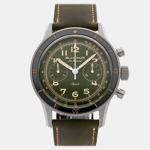 Blancpain Air Command AC02-12B53-63B Green Titanium Automatic Men's Wristwatch 42 mm
