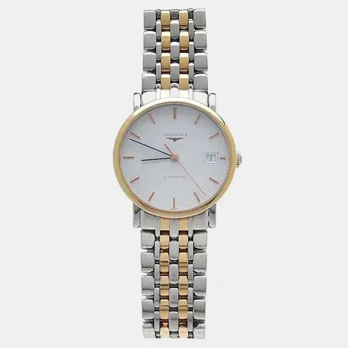 Longines Elegant L4.809.5.12.7 White Stainless Steel Automatic Men's Wristwatch 34mm